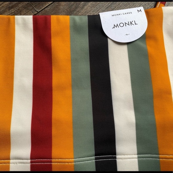 ✨ Monki recycled multi stripe tie strat bikini top - Picture 2 of 3